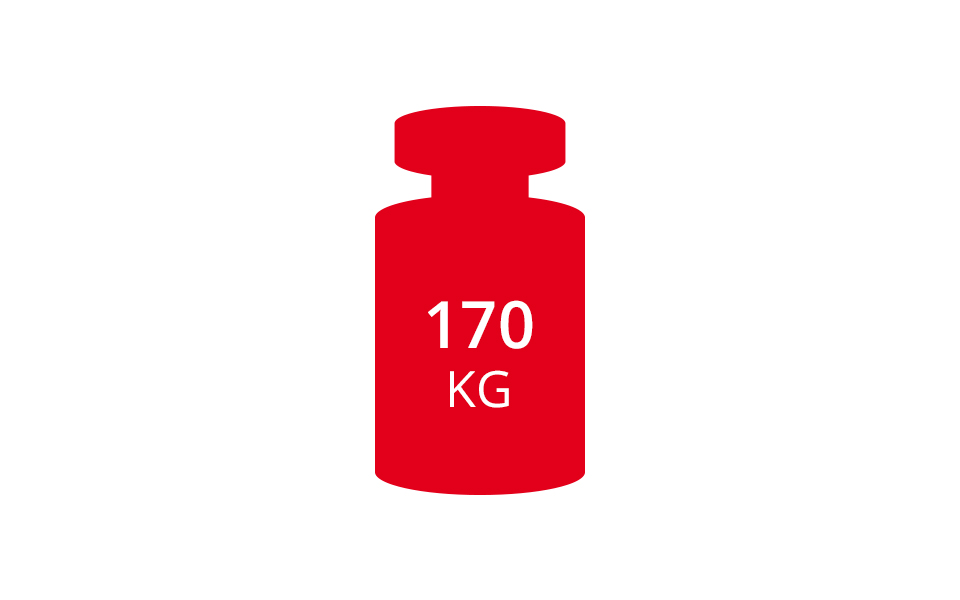 170 kg zulässiges Gesamtgewicht - Kreidler